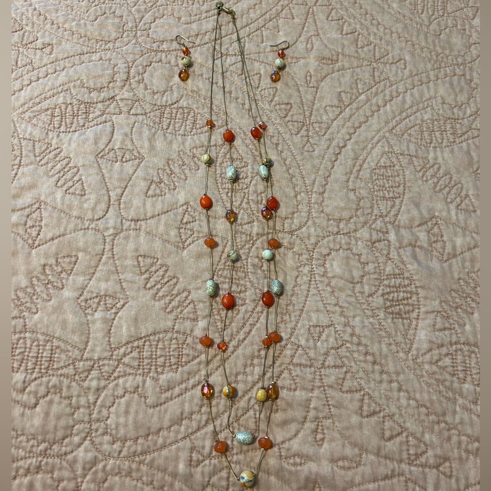 Charming Charlie Necklace & Earring Set